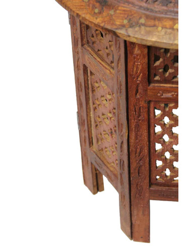 Round sheesham wood coffee table TM