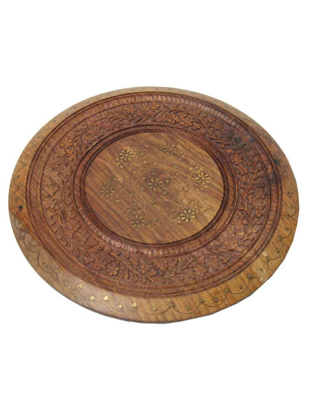 Round sheesham wood coffee table TM