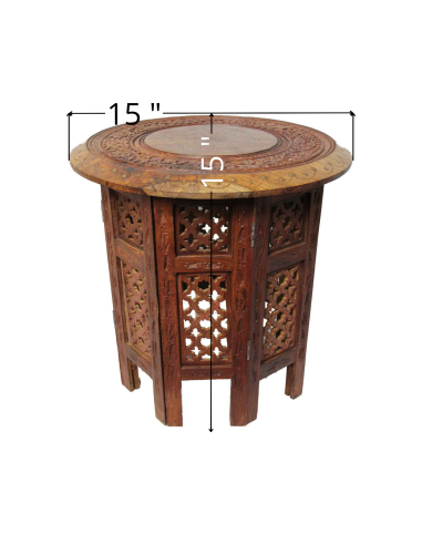 Round sheesham wood coffee table TM