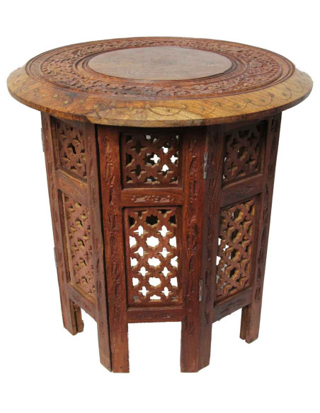 Round sheesham wood coffee table TM