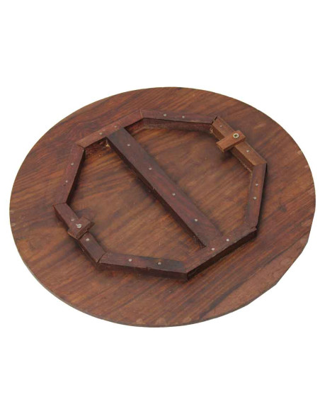 Table basse ronde en bois de sheesham PT