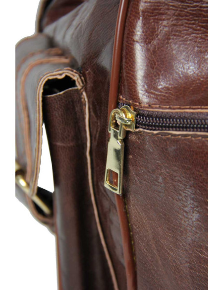 Brown Goat Leather Backpack, 2 Sizes