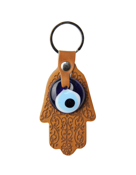 Caramel Hand of Fatima keychain