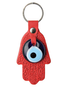 Red Hand of Fatima keychain