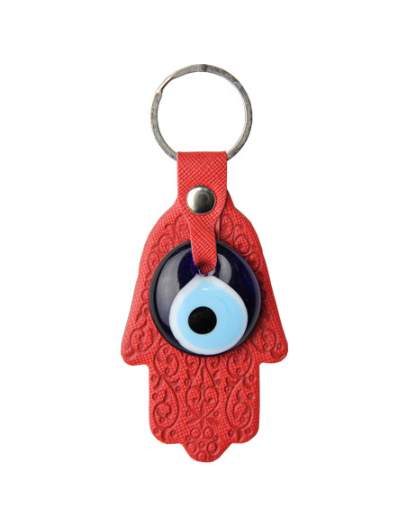 Red Hand of Fatima keychain