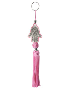 Porte-clés khamsa rose
