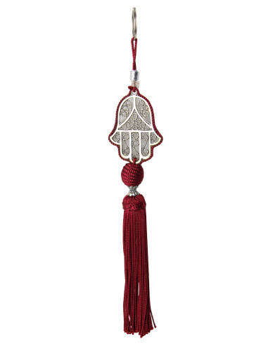 Red khamsa keychain