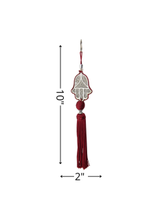 Porte-clés khamsa rouge 2