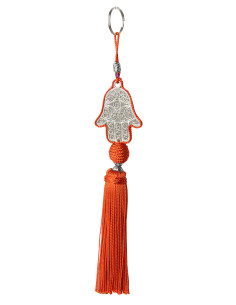 Porte-clés khamsa orange