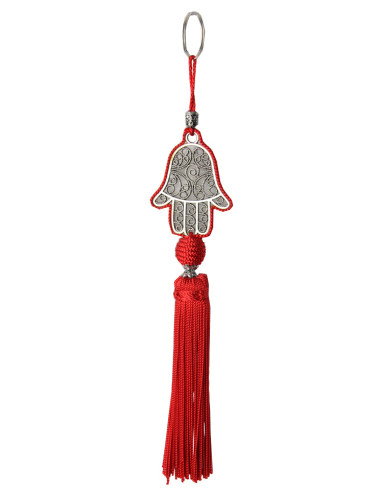 Red khomsa keychain