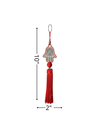 Red khomsa keychain