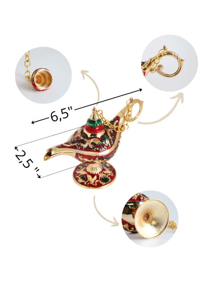 Lampe Aladdin rouge TM