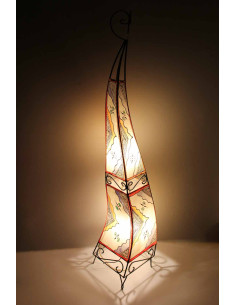 Lampe marocaine en cuir T2 Motif 2