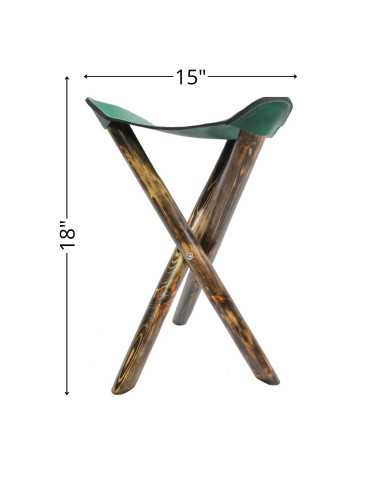Mini Portable Folding Green Stool