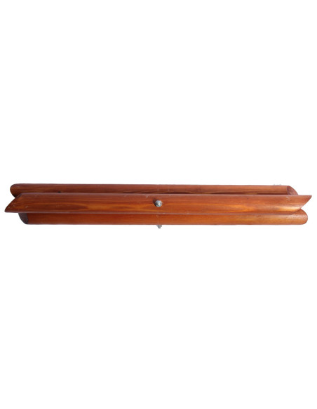 Mini tabouret pliant en cuir naturel