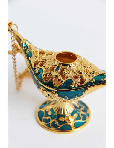 Lampe Aladdin Bleu-vert PT