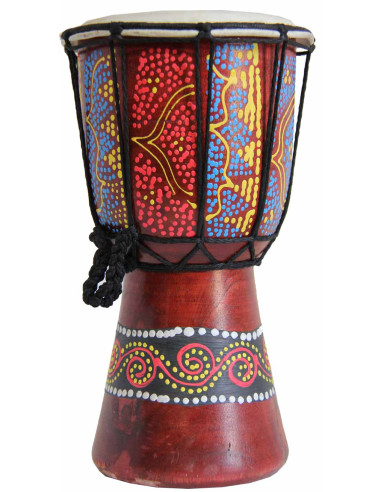 Multicoloured djembe