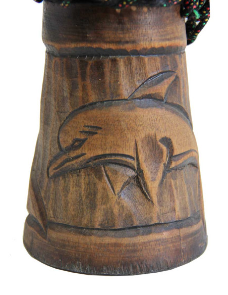 Djembe avec motif dauphin