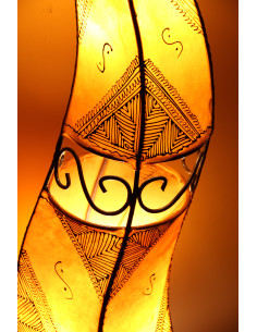 Lampe marocaine en cuir T3 Motif 2 2