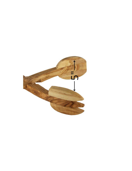 Olive Wood Scissor Salad Tongs