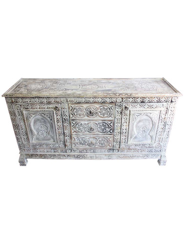 Buffet antique 2 portes 3 tiroirs
