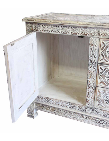 Buffet antique 2 portes 3 tiroirs