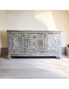 Antique Buffet  2 Doors, 3 Drawers 2
