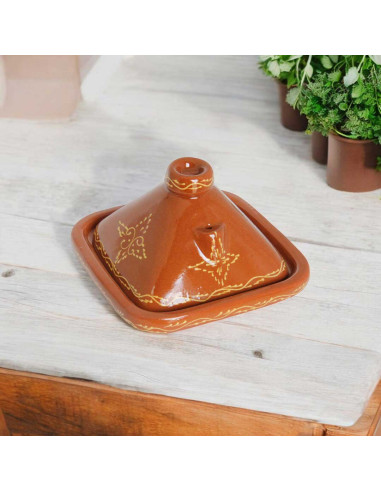 Square Moroccan Clay Tagine 30 cm (12 in) –...