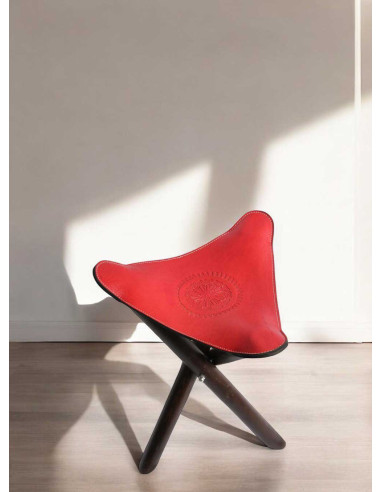 Mini Portable Pliant Tabouret rose