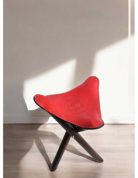 Mini Portable Pliant Tabouret rose