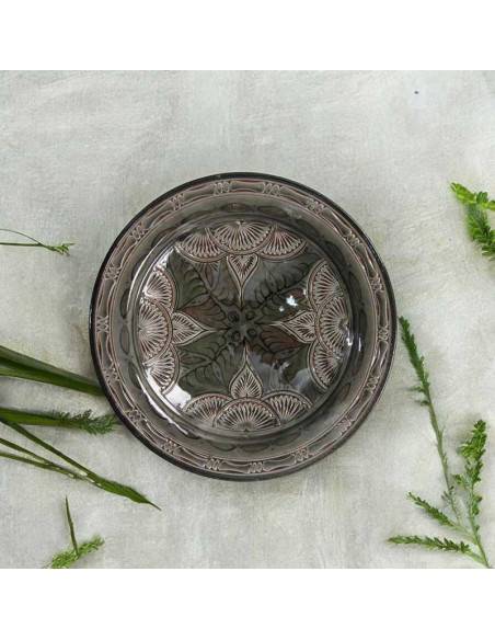 Moroccan gray plate