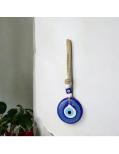 Decorated hanging blue eye, size 1 2