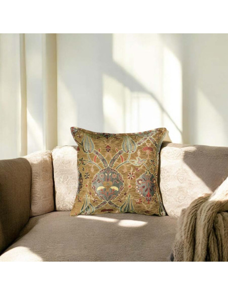 Housse de coussin turque marron Motif 1