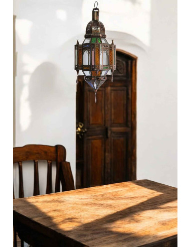 Moroccan Handcrafted Multicolor Pendant Light,...