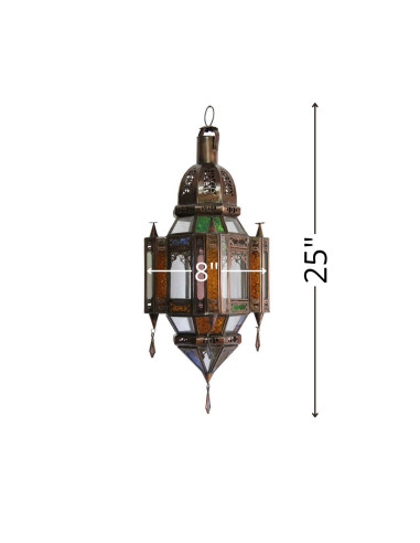 Moroccan Handcrafted Multicolor Pendant Light,...