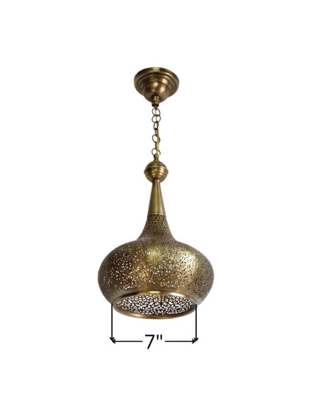Moroccan Gold Dining Room Chandelier