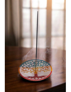 Round tree of life incense holder 2