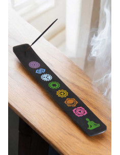 Black seven chakras incense stick holder 2