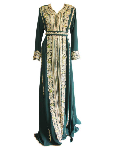 Kaftan marocain vert