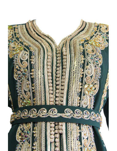 Kaftan marocain vert