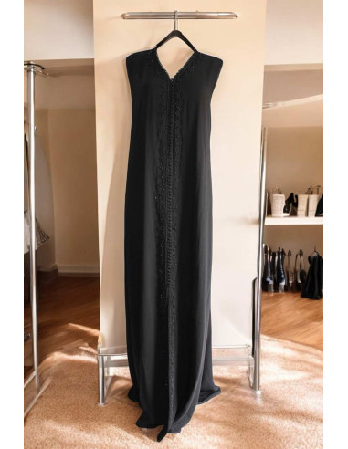 Kaftan marocain noir