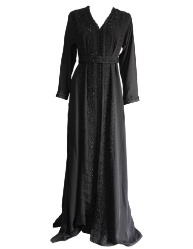 Kaftan marocain noir