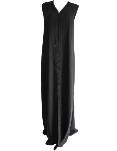 Kaftan marocain noir