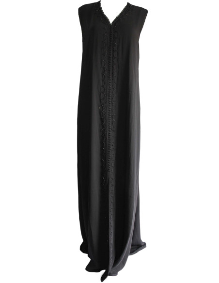 Kaftan marocain noir