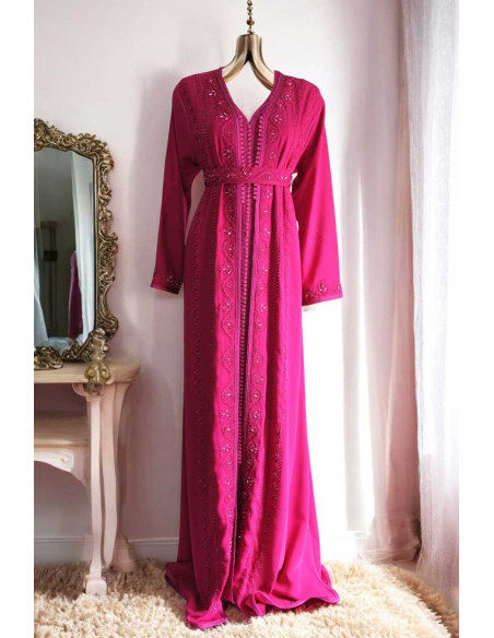 Kaftan marocain rose