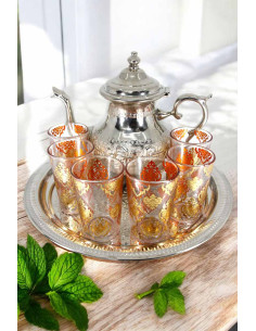 Moroccan Tea Set Ouarzazate – For 6, 1.5 L Teapot