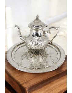 Service à thé marocain Tétouan – 6 personnes, théière 1,5 L 2