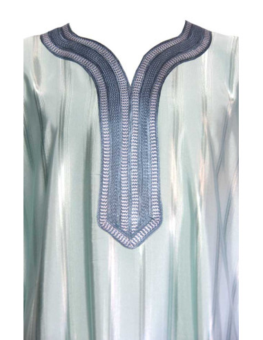Djellaba pour homme bleu ciel