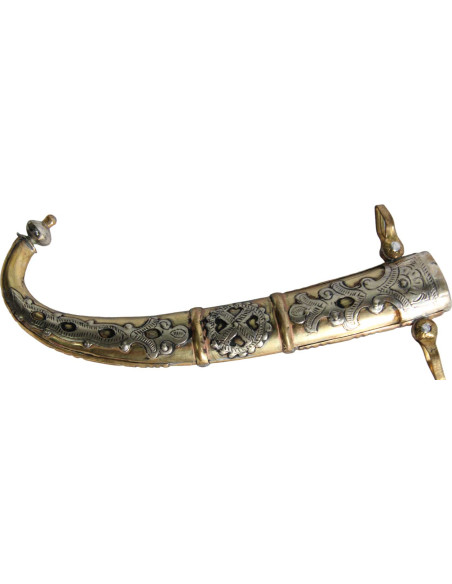 Moroccan dagger with black handle and cross guard