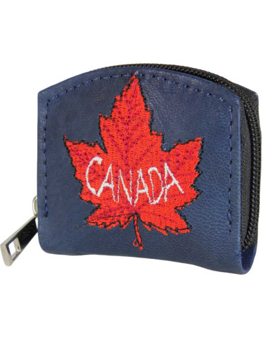 Porte-monnaie bleu Canada